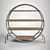 Stylish Round Bookcase: Vietnamese Craftsmanship 3D model small image 3