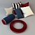 Sea Theme Decorative Cushions 3D model small image 1