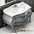 Eurolegno Narciso Washbasin & Piemme Tiles 3D model small image 1