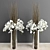 Elegant Orchid Willow Bouquet 3D model small image 1