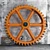 Vintage Industrial Wooden Gear - Retro Home Decor 3D model small image 1