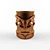 Sleek Tiki Ceramic Side Table 3D model small image 2