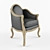 Elegant Classic Chair 3D model small image 1