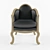 Elegant Classic Chair 3D model small image 2