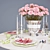 Oscar de la Renta Rose Dinnerware 3D model small image 2