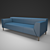 Sleek Comfort: Rolf Benz Linea 3D model small image 1