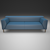 Sleek Comfort: Rolf Benz Linea 3D model small image 2