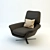 Title: Blake Soft Armchair by Minotti 3D model small image 1