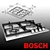 Bosch Gas Hob - Powerful and Versatile 3D model small image 1