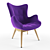 Contour Chair: Stylish and Comfortable 3D model small image 1