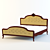 Classic Style Bed 3D model small image 1