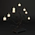 Bronze Twig Candelabra: Distressed Beauty. 3D model small image 2