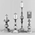 Modern Candle Holders 3D model small image 2