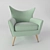 Maria Bruno NEO - Elegant Armchair by MUNNA 3D model small image 1