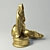 Golden Girl Figurine 3D model small image 2