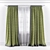 Modern Textured Curtains 3D model small image 1