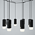 Elegant Wireflow Pendant Light 3D model small image 2