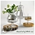 Elegant White Rose Dessert Set 3D model small image 1