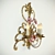 Elegant Crystal Wall Sconce 3D model small image 2