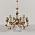 Elegant Crystal Chandelier 3D model small image 1