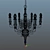  Elegant Spiral Chandelier 3D model small image 3