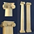 Elegant Ionic Column Design 3D model small image 1