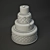 Title: Elegant Wedding Cake - 3D Max & Vray 3D model small image 3