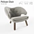 Finn Juhl Pelican Chair 3D model small image 1