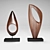 Elegant Sculpture Set: Tear Drop & Refine 3D model small image 1