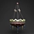 Ancient Elegance Chandelier 3D model small image 1