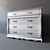 Elegant Nightstand & Dresser Set 3D model small image 1