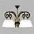 Elegant Five-Light Chandelier 3D model small image 1