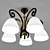 Elegant Five-Light Chandelier 3D model small image 2