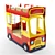 Milli Bus - 2-in-1 Kids Bed 3D model small image 1