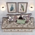 Ethnic Bench Set with Cushions, Sconce, and Art 3D model small image 2