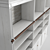 Retro Chic Bookshelf 3D model small image 2