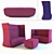 Modern High-Back Sofa
Contemporary Low-Back Sofa
Small Cozy Pouf
Large Versatile Pouf 3D model small image 1