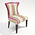 Elegant Kalli Dining Chair 3D model small image 1