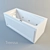 Luxury Acrylic Bath 3D model small image 1