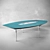 Corinthia Meeting: Luxe Leather Conference Table 3D model small image 1
