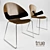 Italian Novecento Armchair - Elegant Wood Design 3D model small image 1