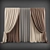 Title: Contemporary Style Curtains 3D model small image 1