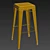 Leather Bar Stool 3D model small image 3