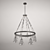 Elegant Menlo Park Chandelier 3D model small image 1