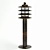 Elegant Iron Outdoor Lamp | Fibo Berula 3D model small image 1