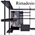 Rimadesio Zenit System: Modernize Your Living Space 3D model small image 1