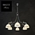 Brizzi Chrome 6-Light Chandelier 3D model small image 1