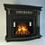 ALEX BAUMAN Raffaele Electric Fireplace 3D model small image 1