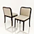 Elegant Stackable Side Chair 3D model small image 1