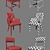Elegant Dining Chair Set 3D model small image 3
